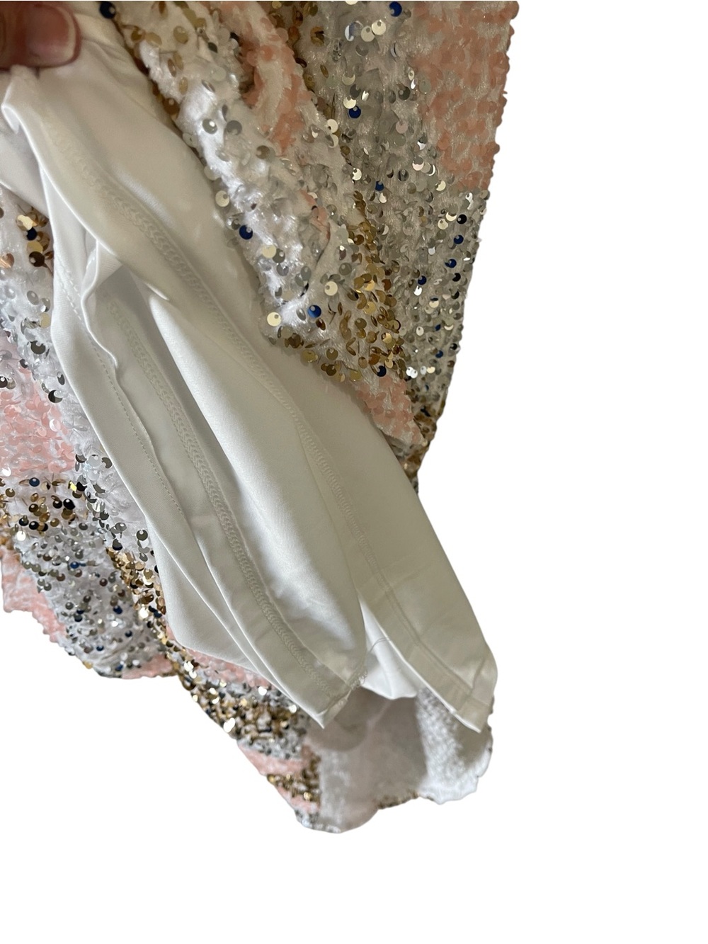 NWT Ashley Stewart Formal Sequin Maxi Dress 18/20 Blush - Picture 7 of 7